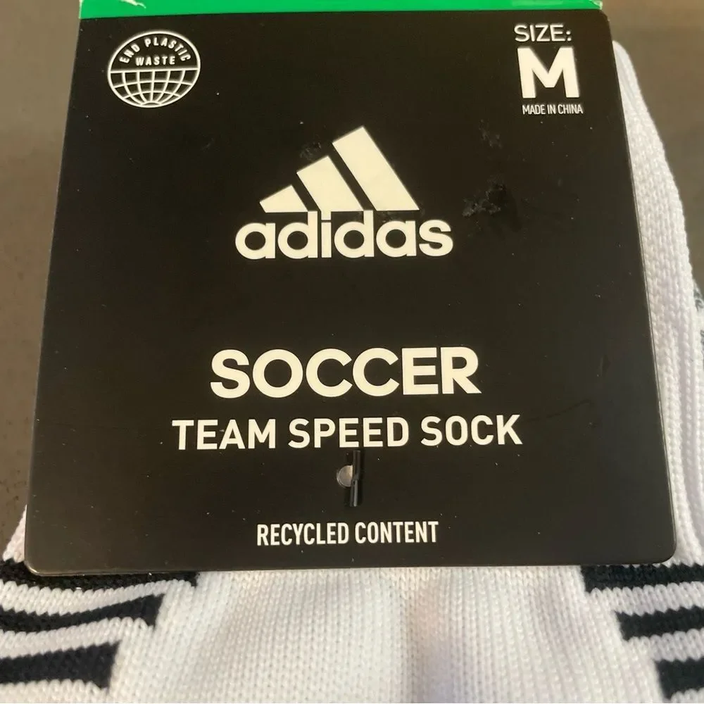 adidas Team Speed 3 Soccer Socks (1 Pair) Medium new